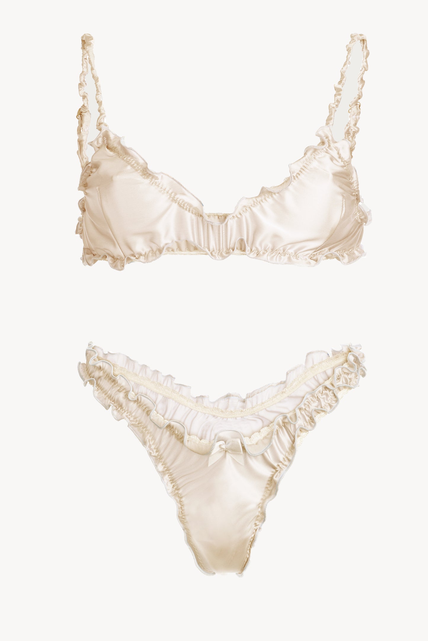 Brazilian Ivory Silk Set