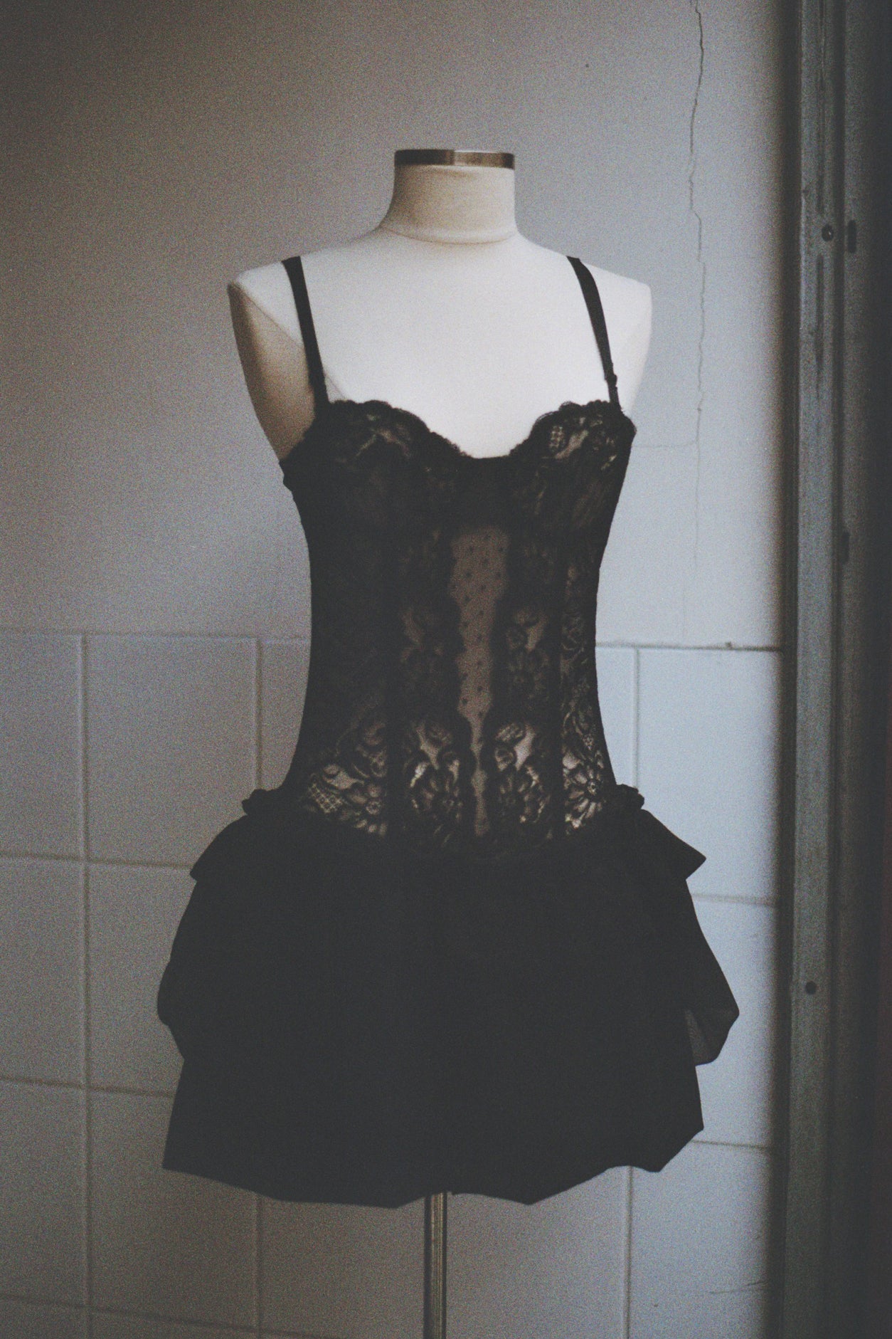 Balloon Corset dress Upcycled