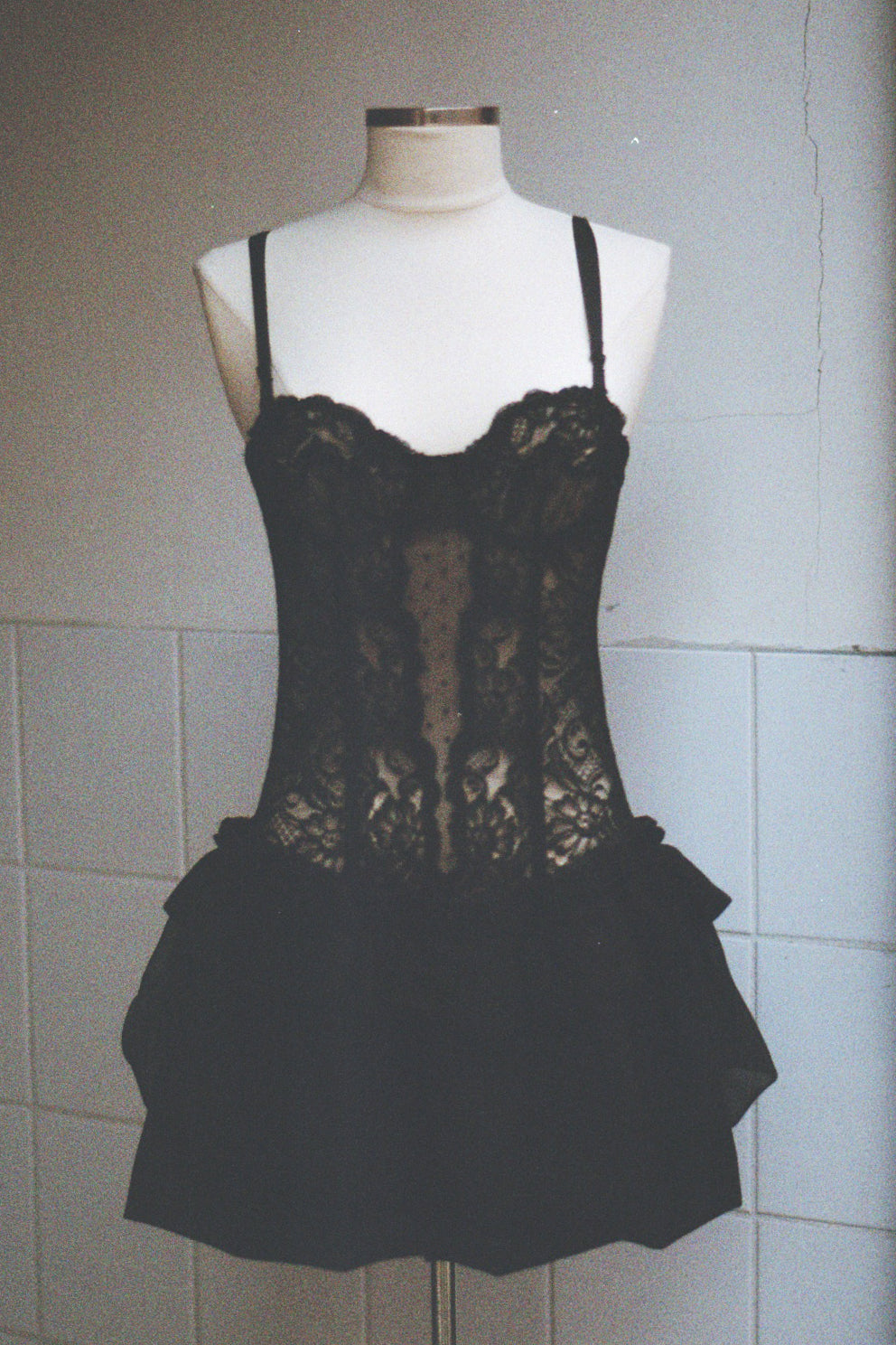 Balloon Corset dress Upcycled