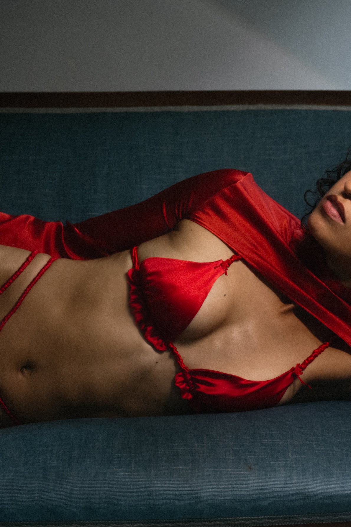 Laila Silk Set Red