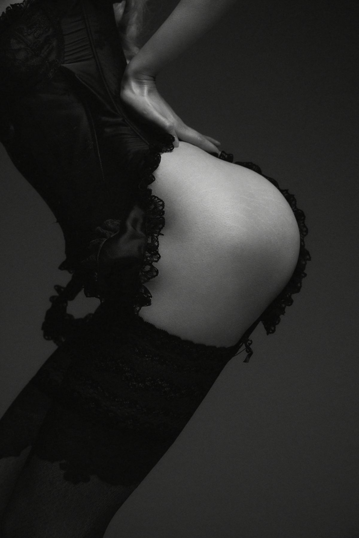 Victoria Black Lace Corset – Handmade Custom-Fit Corset