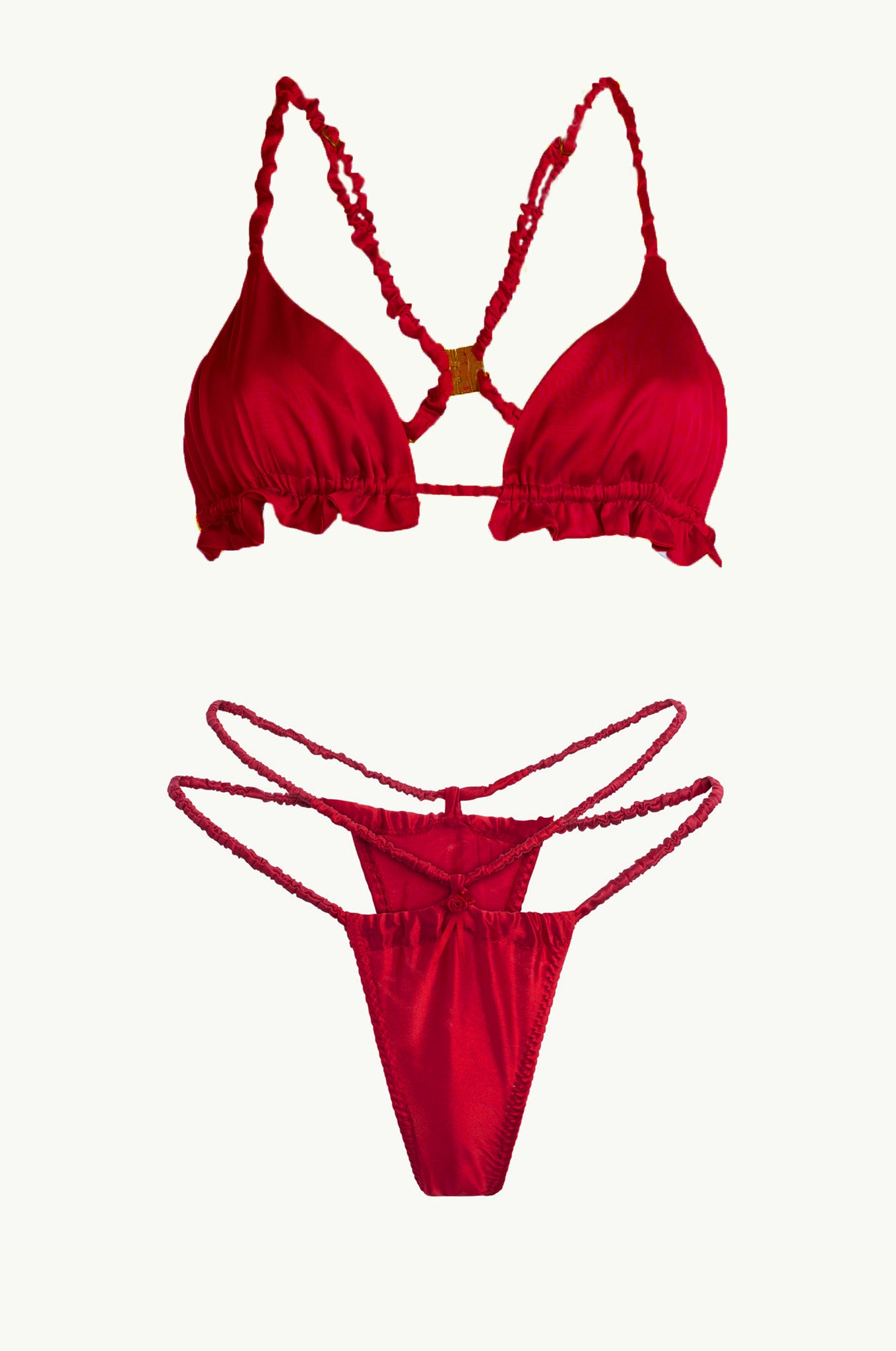 Laila Silk Red Set