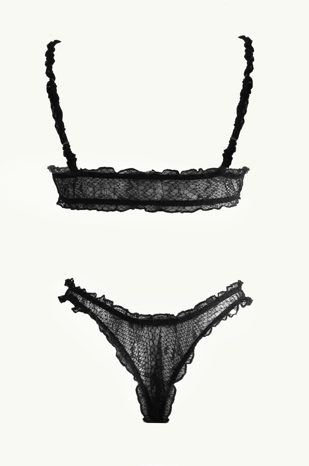 Limited Snake-Lace Rose Ruffle