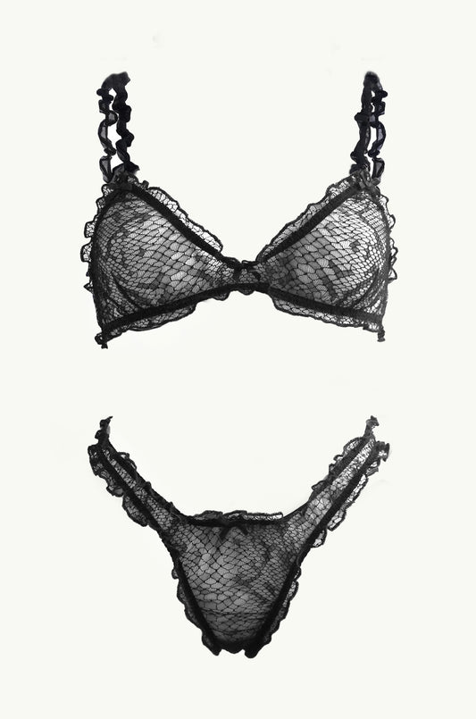 Limited Snake-Lace Rose Ruffle