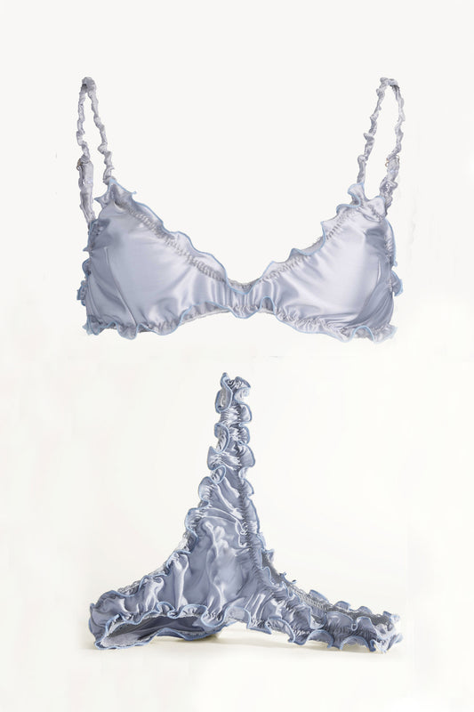 Brazilian Blue Silk Set