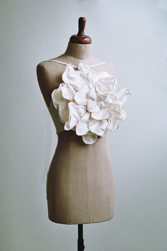 Handmade Silk Flower Top