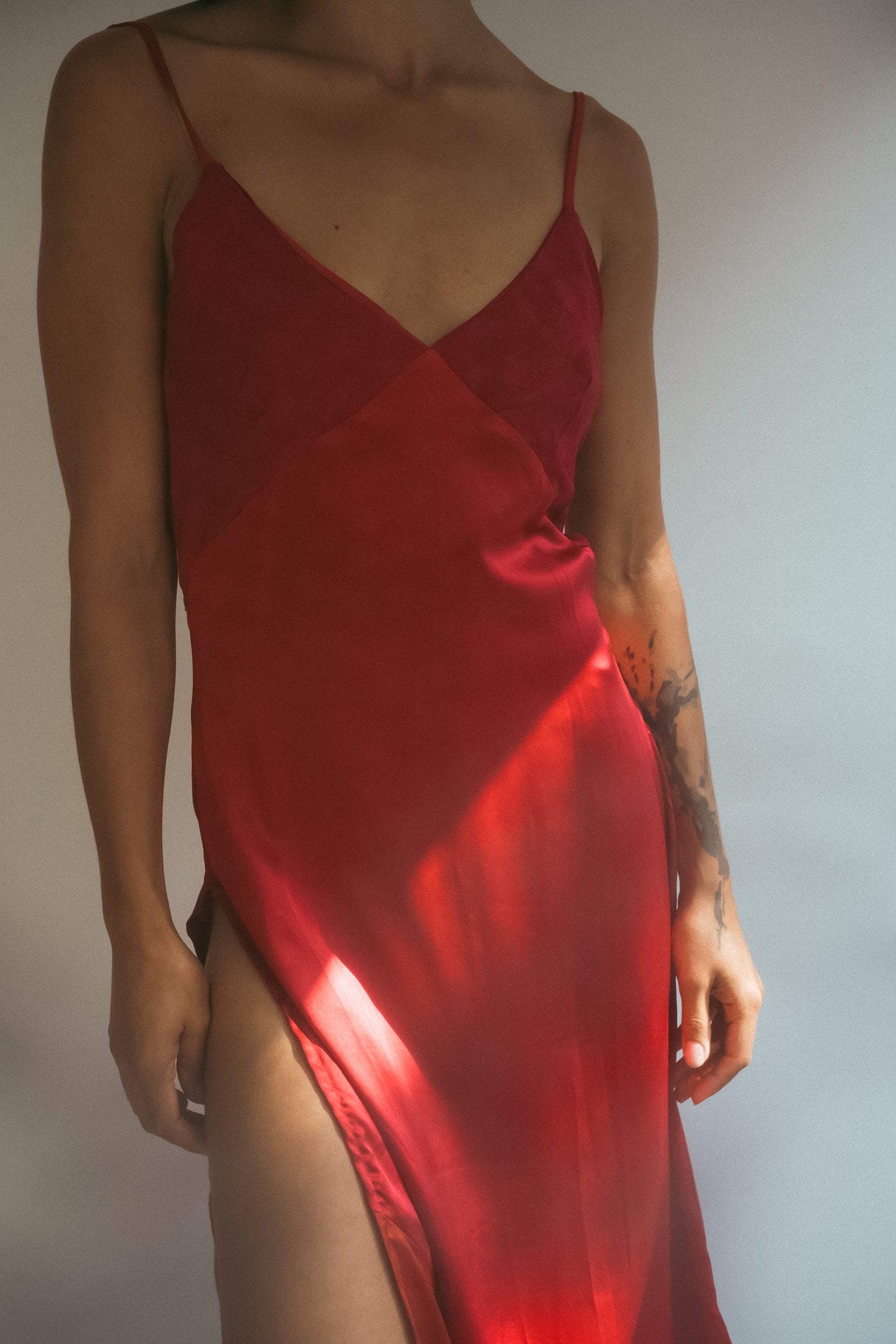 Red Upcycled Dress