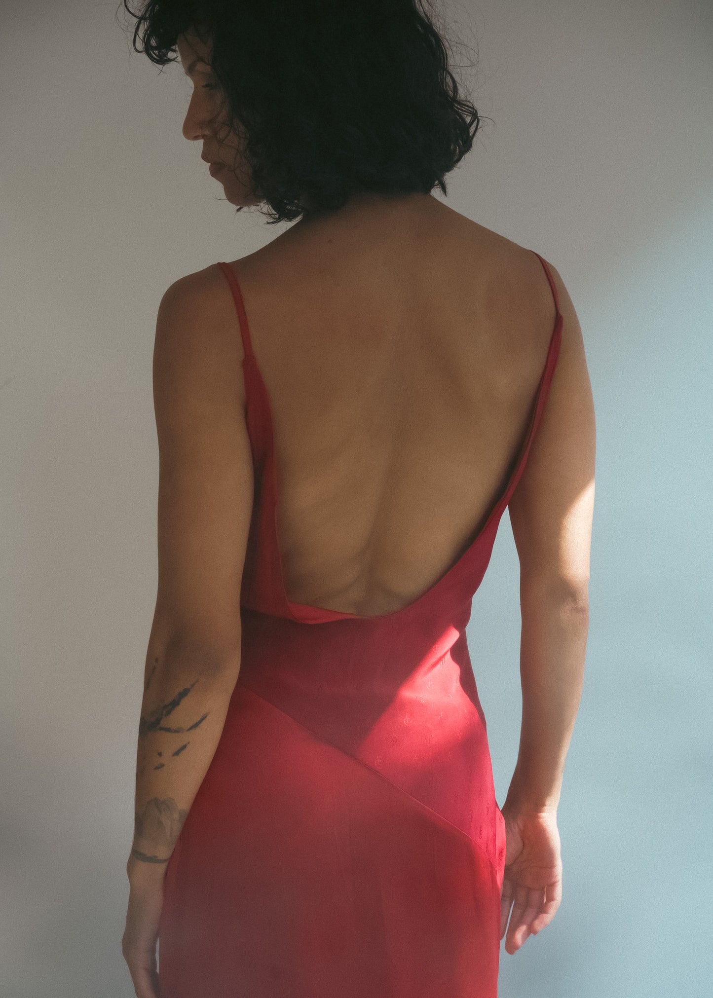 Red Upcycled Dress