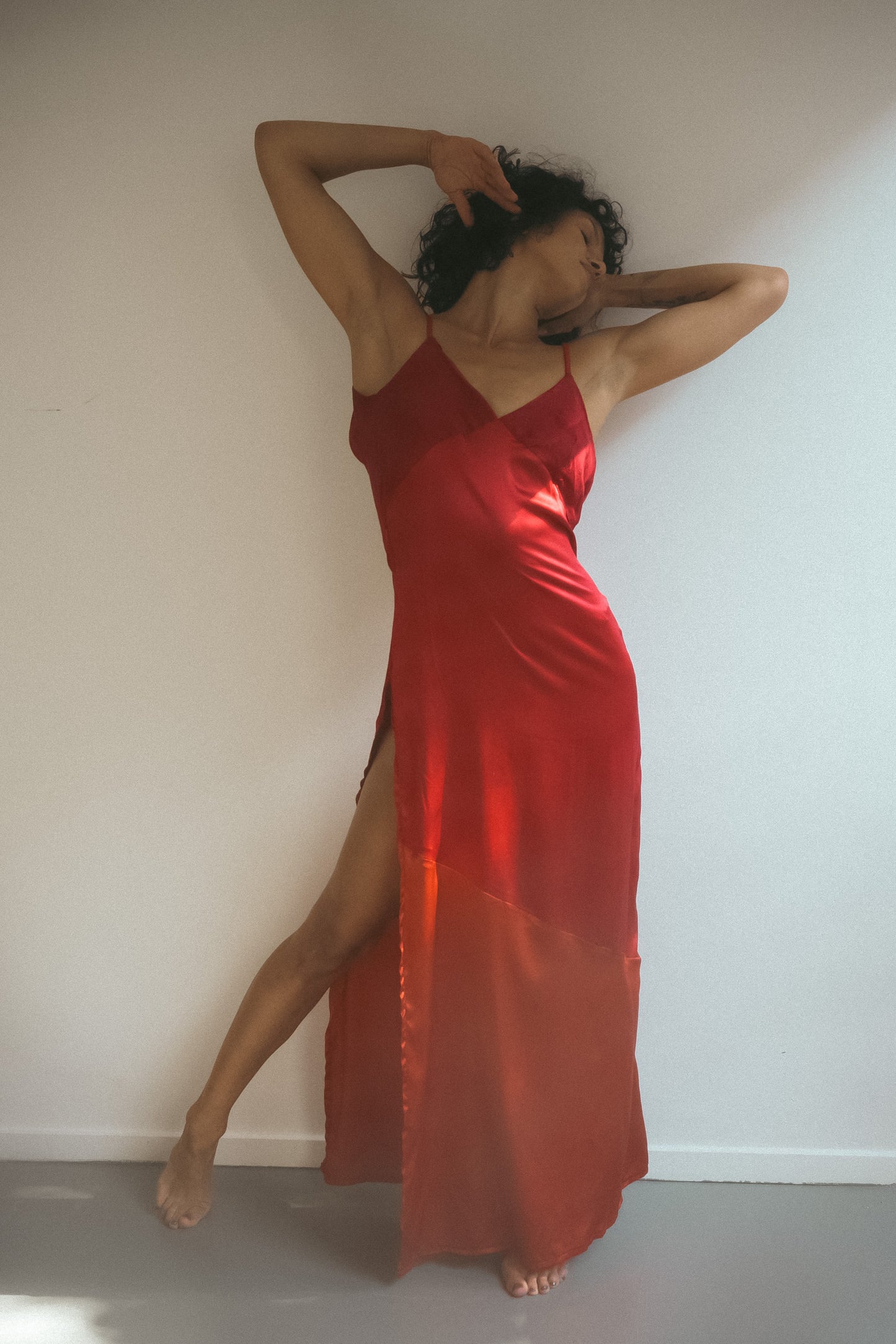 Red Upcycled Dress